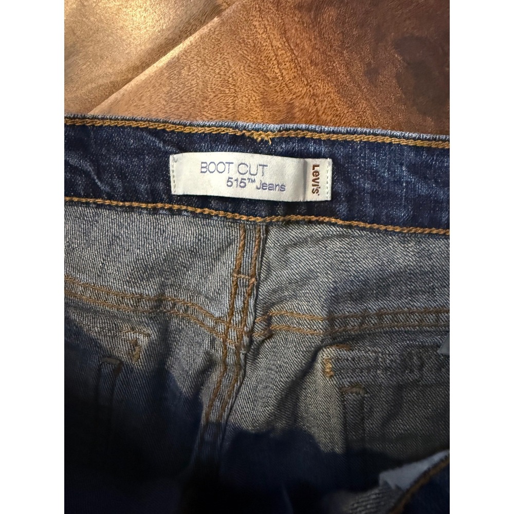 Levi Bootcut Women 515 Jeans Cotton Size 14 Denim Spring Flare Style Curvy Plus